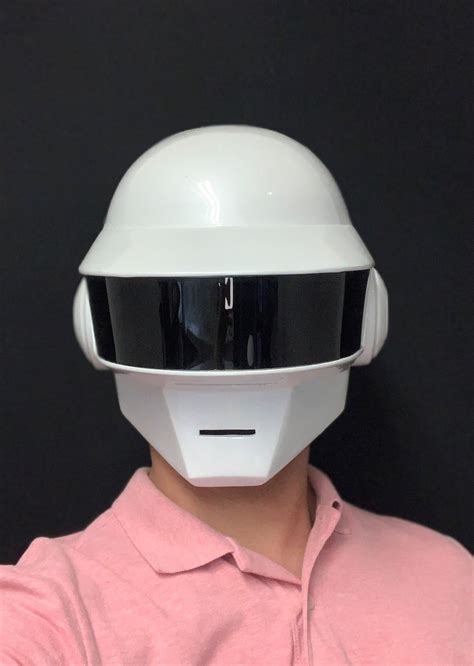 Daft Punk Helmet Thomas Bangalter White Pearl | Etsy