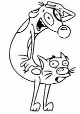 Catdog Coloring Page sketch template