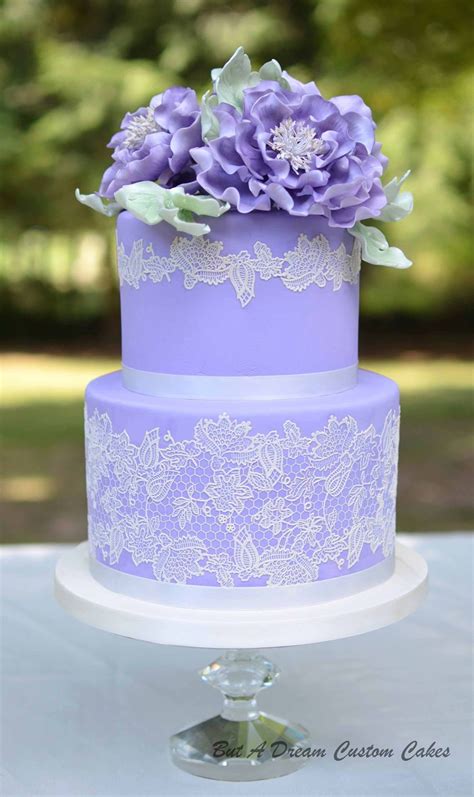 Purple Wedding Cake - CakeCentral.com