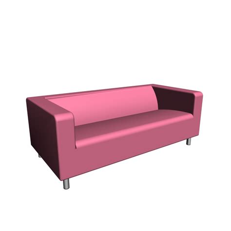 KLIPPAN 2er-Sofa, Granån rosa - Einrichten & Planen in 3D
