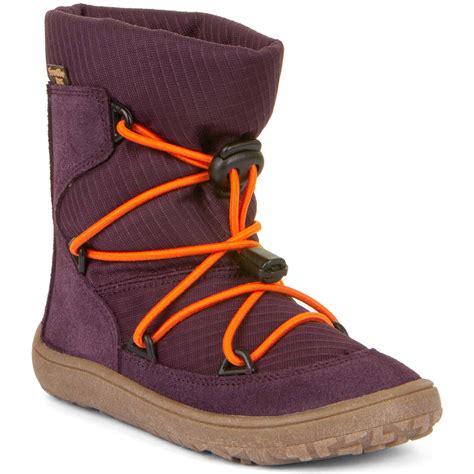 Froddo FroddoTex Barefoot Track Wool Girl Waterproof Barefoot Boots Purple | Winter Boots & Moon ...