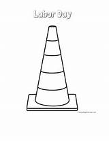Construction Cone Coloring Pages sketch template