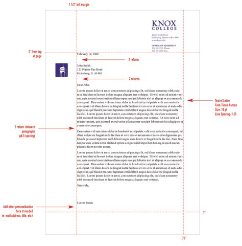 Stationery System - Graphic Identities Standards - Knox College