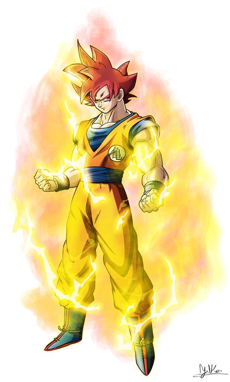 Real Goku Super Saiyan God by XYelkiltroX on DeviantArt