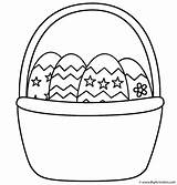 Coloring Pages Easter Baskets sketch template