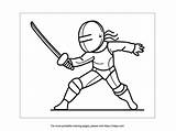 Printable Olympic Fencing Player Coloring Page · InkPx sketch template