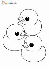 Rubber Duck Coloring Pages sketch template