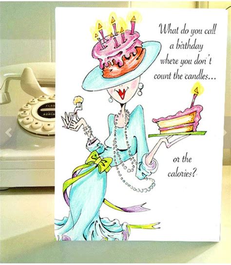 Funny Birthday card funny women humor greeting cards for her