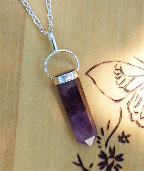 Amethyst Pendulum Necklace