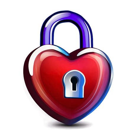 Download Heart With Lock Emoji Png Graphic 31 | Wallpapers.com