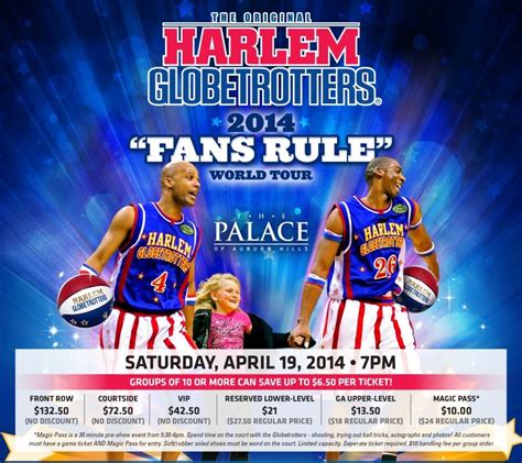 Harlem Globetrotters Ticket Giveaway + Detroit Pistons Discounts ...