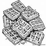 Waffle Coloring Pages  Free & Printable sketch template