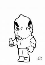 Brawl Stars Crow boyama  coloring pages Didiyom Tv sketch template