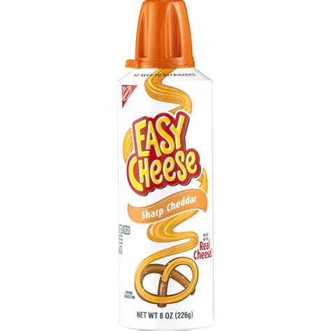 Nabisco Easy Cheese Pasteurized Sharp Cheddar Cheese Snack, 8 Oz ...