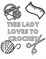 Crochet Coloring Page coloring For Crocheters  Etsy Finland sketch template