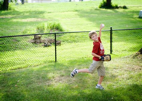 baseball in the backyard. - Baked Bree