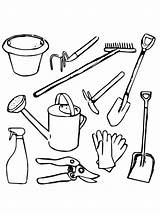 Garden Tools Coloring Page  Free Printable Pages For Kids sketch template