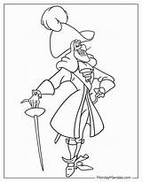 Disney Captain Hook Coloring Pages sketch template