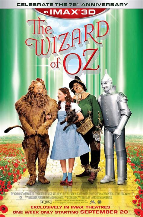 THE WIZARD OF OZ Poster double sided 75th Anniversary IMAX Re-release ...