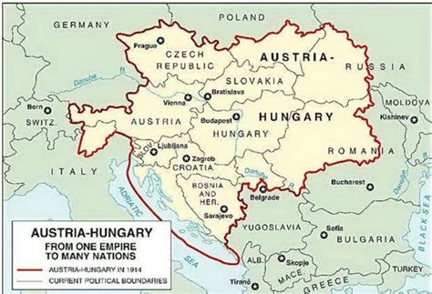 The Austro-Hungarian Empire (1867-1918) (с изображениями) | Карта, Империя, Венгрия