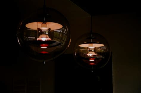 Two Black-and-red Ceiling Light · Free Stock Photo