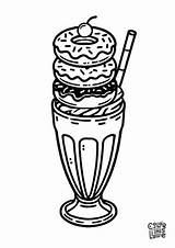 Sprinkle Donut Coloring Pages Free Printable sketch template