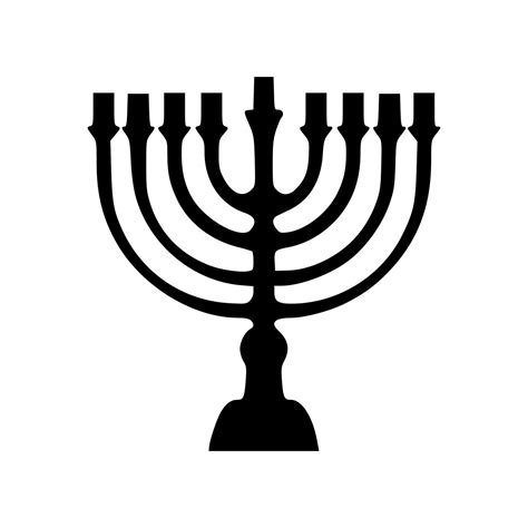 MENORAH Vinyl Decal Sticker - Judaism Hanukkah Hebrew Lamp Candles ...