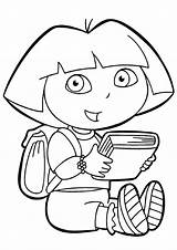 Free & Easy To Print Dora Coloring Pages  Tulamama sketch template