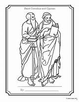 Saints Cornelius And Cyprian  September 16 By Janeen Kilgore TpT sketch template