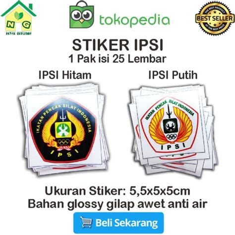 Jual Stiker Logo Pencak Silat IPSI Ikatan Pencak Silat Indonesia - IPSI ...