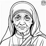 Mother Teresa Coloring Pages sketch template
