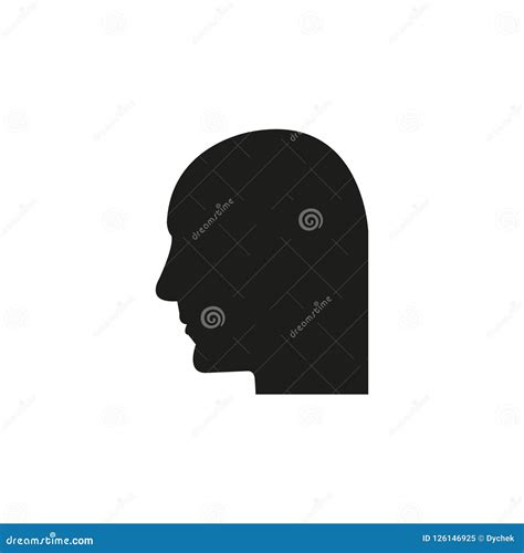 Male Profile Icon. Simple Vector Illustration. Stock Vector - Illustration of design, background ...