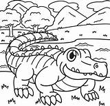 Crocodile Coloring Page Vector Art Icons And Graphics For Free Download sketch template