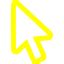 Yellow cursor icon - Free yellow cursor icons