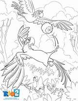 Rio Blu And Jewel Coloring Pages sketch template