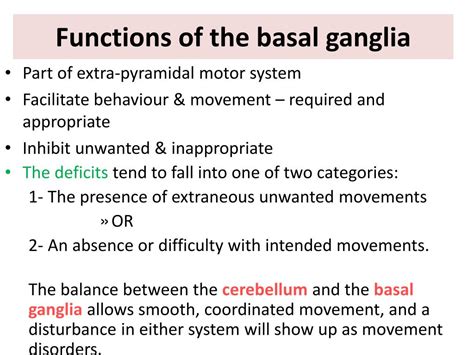 PPT - Basal Ganglia PowerPoint Presentation, free download - ID:2474129