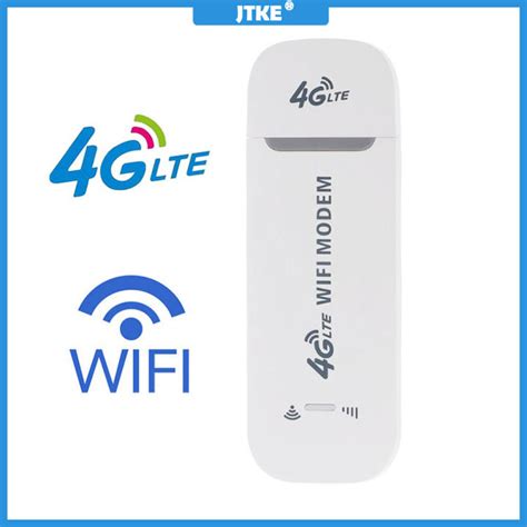 JTKE 4G LTE Wireless USB Dongle Mobile Broadband 150Mbps Modem SIM Card Wireless Router WiFi ...