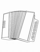 Accordion Coloring Page sketch template