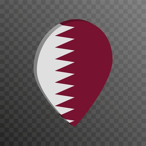 Map pointer with Qatar flag. Vector illustration. 17228543 Vector Art at Vecteezy