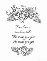 Love Quotes Coloring Pages  Home sketch template
