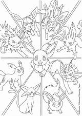 Eevee Evolutions Pokemon Colouring Page By Steffitoots On DeviantArt  sketch template