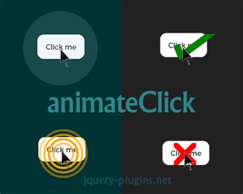 animateClick – Animations on Mouse Click | jQuery Plugins