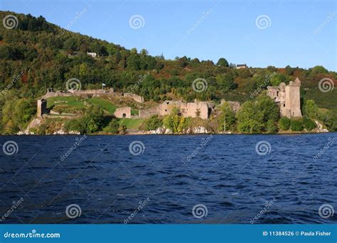 Castle on Loch Ness stock photo. Image of highlands, scottish - 11384526