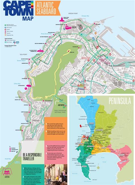 Atlantic Seaboard map (Cape Town) - Ontheworldmap.com