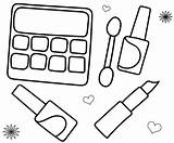 Makeup Coloring Pages To Print  Free Printable sketch template
