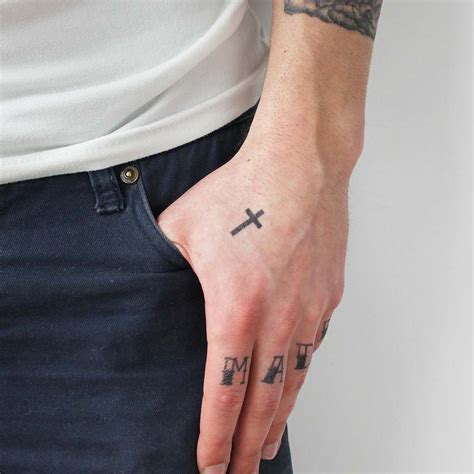 Small Black Cross Temporary Tattoo Set – TattooIcon