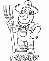 Farmer Printable Coloring Pages sketch template