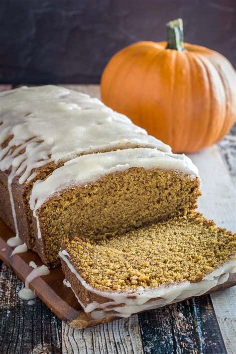 Gluten Free Pumpkin Bread & Pumpkin Spice Glaze - Dishing Delish