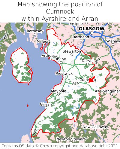 Where is Cumnock? Cumnock on a map