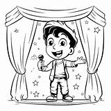Premium Vector  Black And White Cartoon Illustration Of Kid Boy sketch template